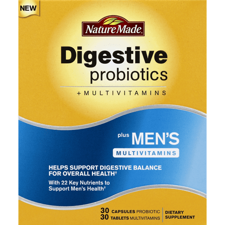 NATURE MADE Probiotics, Digestive, + Men's Multivitamins, Capsules and Tablets, 60.0 CT