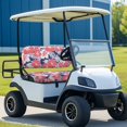 thumbnail image 3 of HUIACONG Floral Print Breathable Golf Cart Seat Covers 2 Pack for Summer Golf, Golf Cart Seat Covers Absorbent, 3 of 7