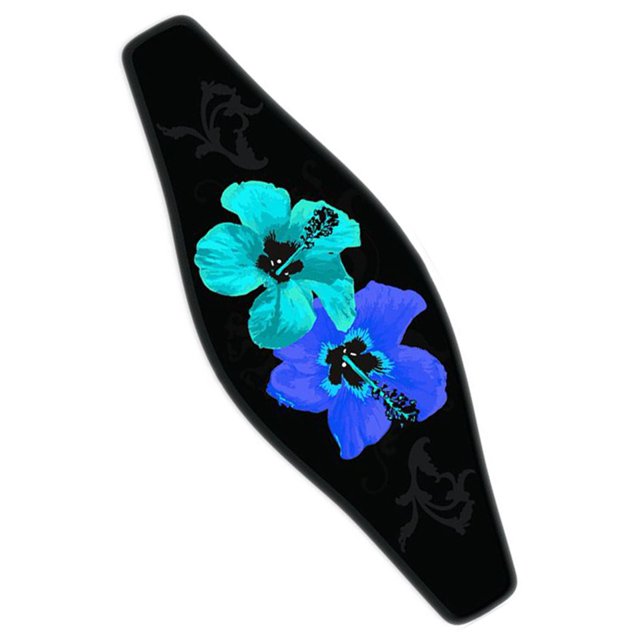 Innovador envoltorio de correa de neopreno para máscara, funda para correa, hibisco azul