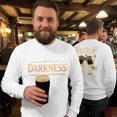 thumbnail image 3 of Men's Hello Darkness My Old Friend Long Sleeve Graphic Shirt Casual Crewneck Pullover Top, 3 of 5