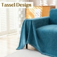 thumbnail image 4 of Jessy Home Sofa Cover Slipcover Couch Cover Protector Durable Multi-Function Furniture Cover for Pets Dogs Cats Home Decor Sofa Covers for Living Room 71"x 134"Deep Blue, 4 of 7