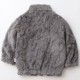 thumbnail image 6 of XXWXYD Toddler Boys Girls Coral Fleec𝖾 Stand Collar Jacket Soft Warm Cozy Outerwear Autumn Winter Casual Cute Fleec𝖾 Coat Sher𝗉a Jacket Kids Plush Jacket, 6 of 8