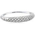 thumbnail image 2 of Women's Boxed Layered Cuff, Silver/Crystal, 2 of 2