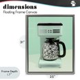 thumbnail image 4 of Stupell Industries Eclectic Disco Coffee Maker over Green Gray Floating Frame Canvas Art, 25 x 31, by LISH Creative, 4 of 8