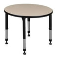 thumbnail image 1 of Regency TB30RNDBEAPBK 30 in. Kee Table de Classe Réglable en Hauteur Ronde&44; Beige, 1 of 1