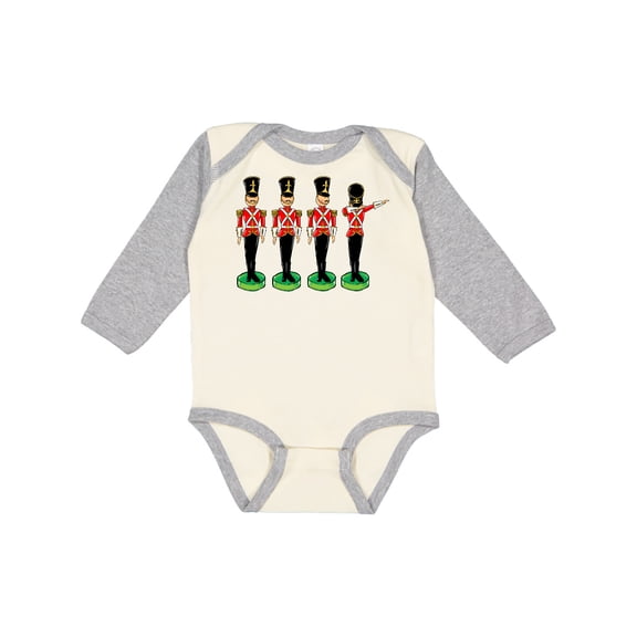 Inktastic Christmas Dabbing Tin Soldier Boys or Girls Long Sleeve Baby Bodysuit
