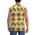 thumbnail image 4 of Lsque Bohemia Print Men's Cotton Blend Sleeveless Muscle Shirts (S-3XL)- Moisture Wicking, Odor Protection, UPF 30+,XX-Large, 4 of 8