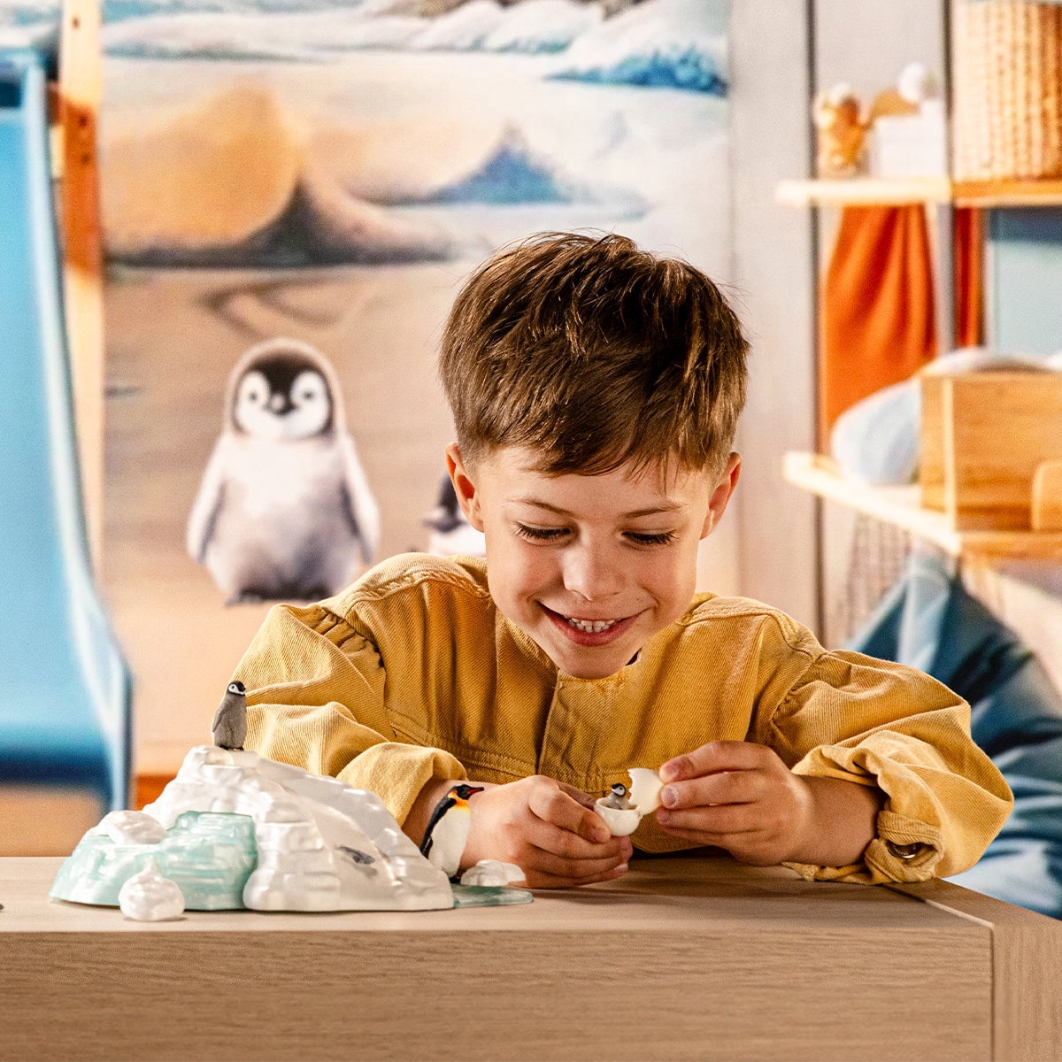 Schleich Wild Life - Penguin Family Fun - Animal Toys for Kids and Toddlers Ages 3+