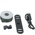 thumbnail image 4 of Luz trasera para bicicleta, resistente al agua, recargable por USB, 5 modos, color gris., 4 of 5