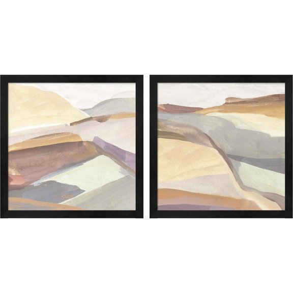 Great Art Now Canyon Rim by Annie Warren, 2 Piece Framed Art Set Each 13"W x 13"H