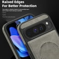 thumbnail image 6 of Magnetic for Google Pixel 9 Pro XL PU Leather Case, Compatible with Magsafe, Built-in Invisible Stand, Premium Ultra Slim Adjustable Kickstand Protective Phone Case for Google Pixel 9 Pro XL, Gray, 6 of 8