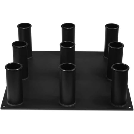 Yes4All Barbell Holder 9 Bars Vertical Storage Display Rack for Olympic Bar