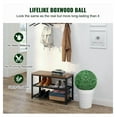 thumbnail image 2 of Artificial Topiary Trees - 20" Ball, 2 Pack - Faux Boxwood Topiaries for Indoor/Outdoor Decor - UV Resistant, Wedding, Garden, Patio, Home Decor, 2 of 5