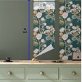 thumbnail image 5 of Ambesonne Botanical Peel & Stick Wallpaper for Home, Space Vibes Floral Print, 13"x36", Dark Teal and Pale Rose, 5 of 5