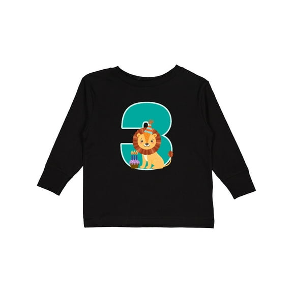 Inktastic 3rd Birthday Zoo Party 3 Year Old Boys or Girls Long Sleeve Toddler T-Shirt