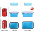 thumbnail image 3 of Recipientes plegables de almacenamiento de alimentos con tapa hermética y ventilación de aire, 16.9 onzas, juego de recipientes plegables de silicona para preparar comidas para sobras., microondas y, 3 of 4