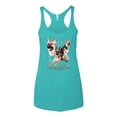 thumbnail image 2 of If It's Not a German Shepherd It's Just a Dog Gift | Womens Dog Lover Premium Tri-Blend Racerback Tank Top, Tahiti Blue, X-Large, 2 of 3