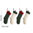 thumbnail image 3 of Dalxymotic Christmas Stocking, Cable Knit Xmas Stocking With Thick Cuff, Classic Large Hanging Christmas Sock, Christmas Decorations Indoor Outdoor for Tree, Fireplace, Mantel, Wall, 3 of 6