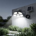 thumbnail image 4 of Luz solar LED para garaje con mando a distancia y sensor de movimiento, colgante impermeable para exteriores en granero, patio y taller de patio, 4 of 7