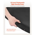 thumbnail image 4 of KFFKFF Salon Mat for Hair Stylist, 3 x 4 FT Semi-circle Chair Mat, 1/2-inch Thick Anti-Fatigue Barber Floor Mat with Round Cut Out, Easy-to-Clean PVC Surface & Anti-Trip Beveled Edges, 4 of 9
