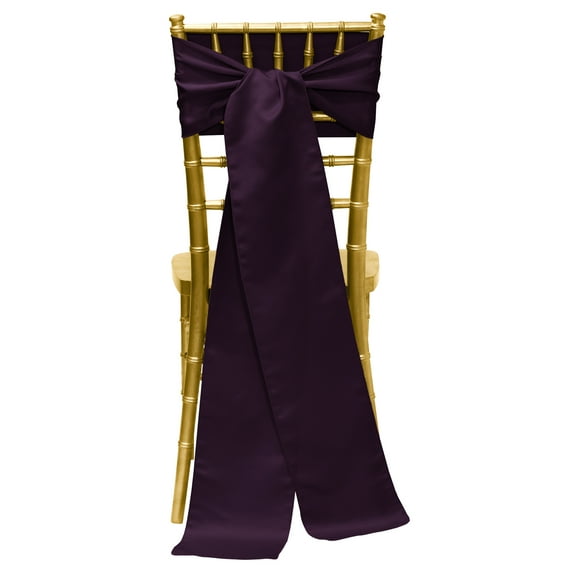 Ultimate Textile Bridal Satin 8 x 100-Inch Chair Tie Sash Duchess
