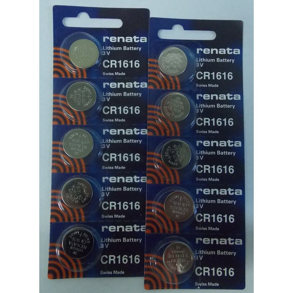 Renata CR1616 3V Lithium Coin Battery 10 Pack + 30 Off! Walmart