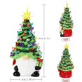 thumbnail image 3 of Lighted Christmas Gnomes Decorations 8 Inch Faceless Old Man Ceramic Christmas Tree Small Prelit Xmas Holiday Decor For Tabletop Home Room Table Fireplace, 3 of 9