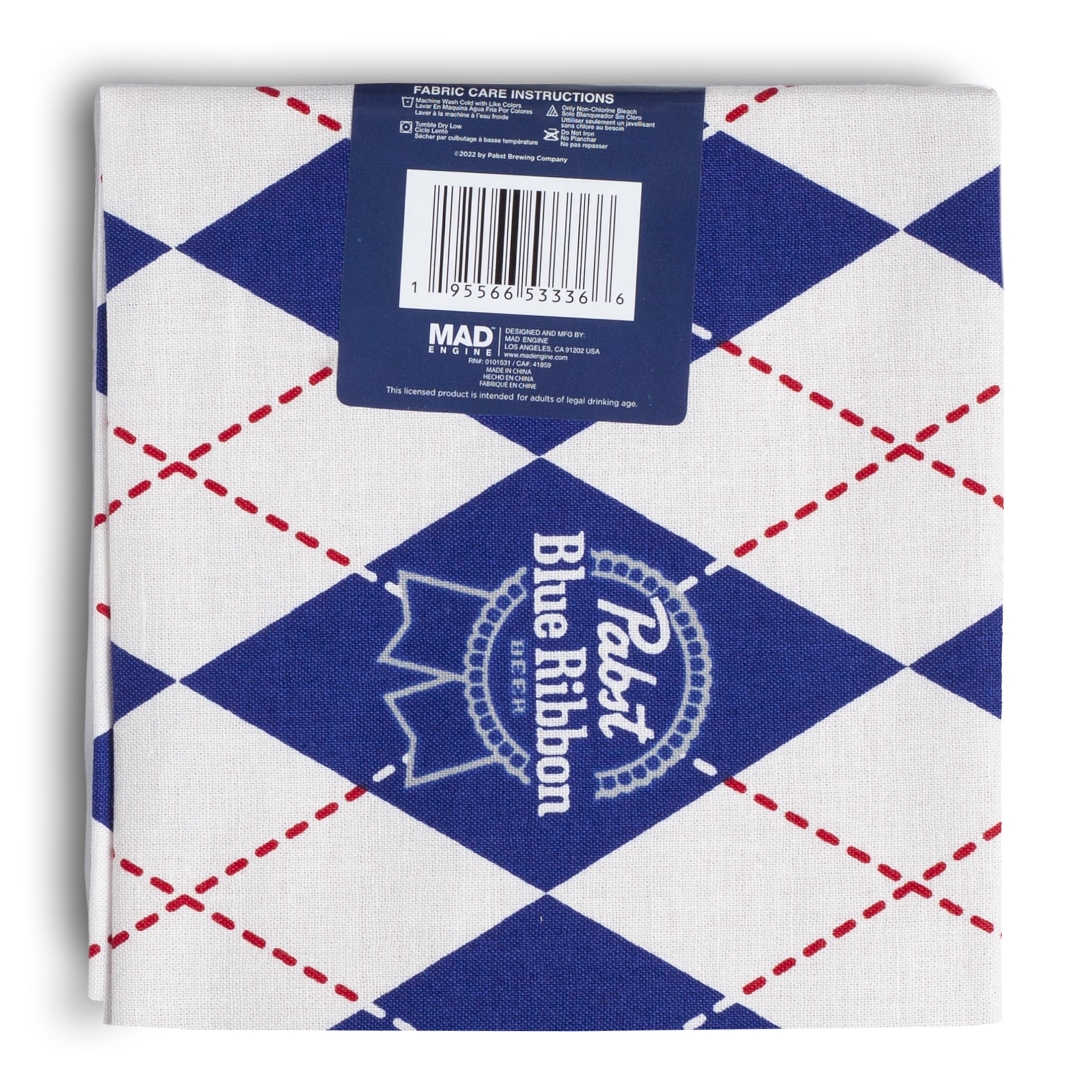 (2 pack) Pabst Blue Ribbon, Fat Quarter Sewing & Craft Fabric by the Quarter