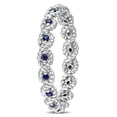 thumbnail image 3 of Everly Women's Created Sapphire 10k White Gold Ring, 3 of 6