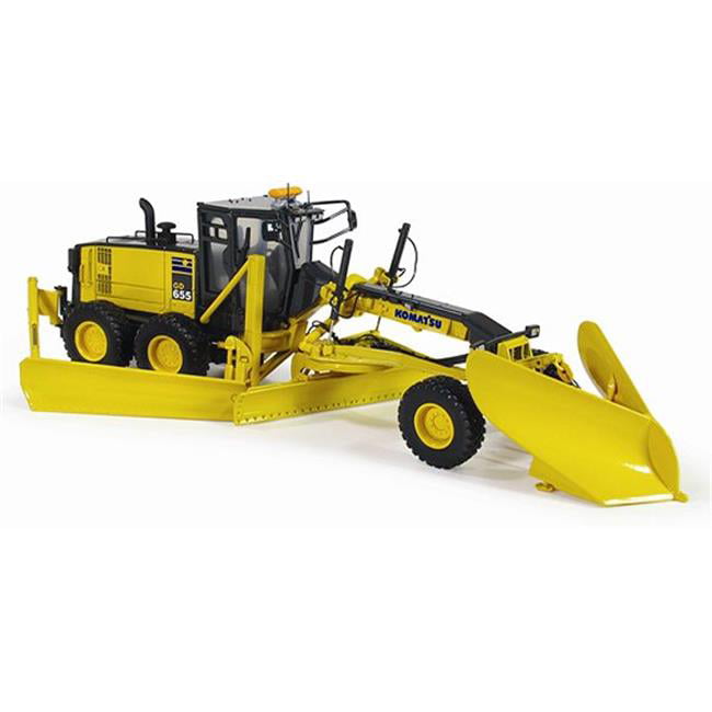 Komatsu Gd655-5 Motor Grader With V-plow Wing 1/50 Diecast Model by First Gear for sale online 