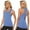 Blue, variant on Baywell Women's Top Sexy Yoga Cross-I-Shirt Women's Yoga Sport Running Tank Top Yoga Shirt Black L