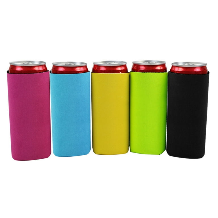 Aspire 120 Pcs Blank Neoprene Collapsible Slim Can Cooler Sleeve