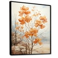 thumbnail image 2 of Designart "Peach Hued Maple Abstraction II" Tree Maple Floater Framed Wall Art Prints, 2 of 5