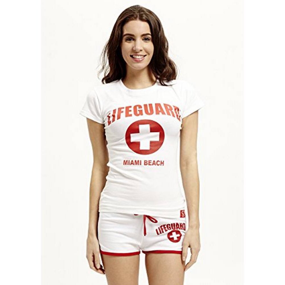 white lifeguard sweatpants