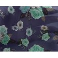 thumbnail image 4 of oneOone Georgette Viscose Purple Fabric Florals Quilting Supplies Print Sewing Fabric By The Yard 42 Inch Wide, 4 of 4