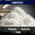 thumbnail image 6 of 1/2" Chopped Glass Fiber Strands - 1 Pound 100% E-Glass Fiber - High Quality Fiberglass Fiber for Filler Reinforcement - Compatible with Epoxy, Vinyl Ester, and Polyester Resin System, 6 of 8