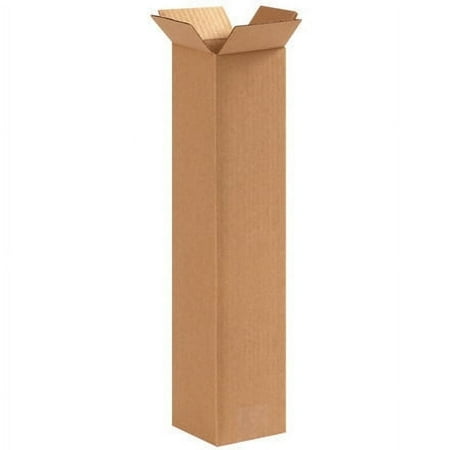 4 x 4 x 18" Tall Corrugated Boxes - 25 Per Bundle