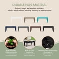 thumbnail image 5 of WestinTrends Malibu Low Outdoor HDPE Patio Rectangle Coffee Table, Black, 5 of 11
