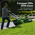 thumbnail image 3 of Greenworks 60V 21" Self Propelled Lawn Mower with (1) 8.0 Ah Battery & Rapid Charger 2546402, 3 of 21