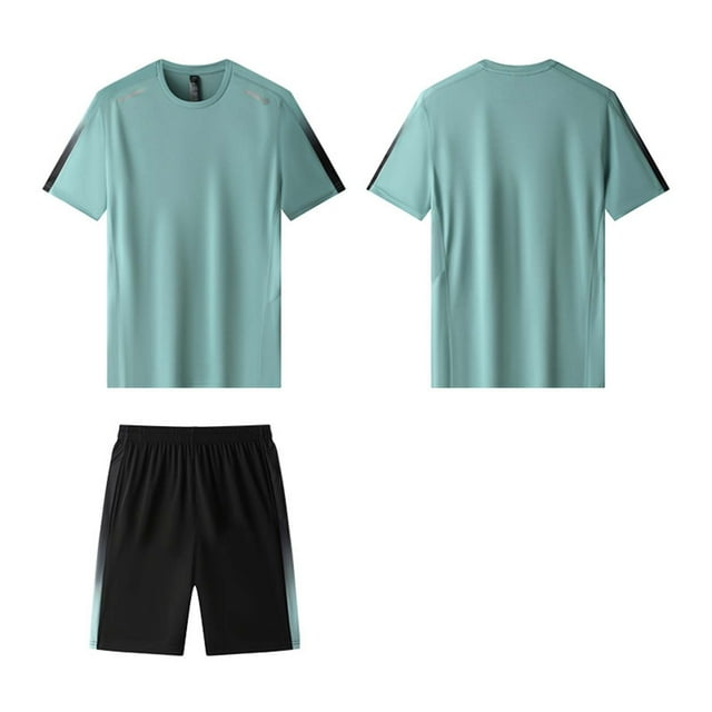 Ceisia Men's Casual Sports Tracksuit Sets | Breathable Short Sleeve Tee & Drawstring Shorts | Summer Athletic Outfits Gift