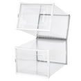 thumbnail image 6 of OnDisplay Clik Stackable Interlocking Shoe Box System (Large Clear/White, Single Box), 6 of 7