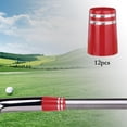 thumbnail image 4 of 12 Pcs Bagues de Golf en Fer pour Embout Conique, Bague de Club de Golf en Fer, Taille.355 Embouts Rouges, 4 of 9