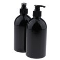 thumbnail image 4 of Justharion Convenient 2Pcs 500mL Empty Lotion Bottles Refillable Pump Black Pump Style A 5Set, 4 of 6