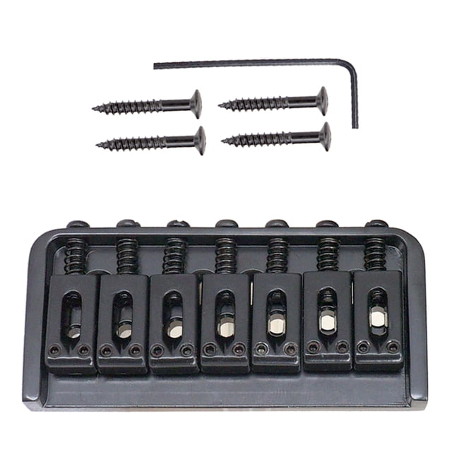 Tornillos de Fijación para Guitarra Eléctrica Baoblaze Puente de Guitarra Eléctrica negro