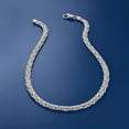 thumbnail image 5 of Ross-Simons Sterling Silver Classic Byzantine Necklace for Female, Adult, 5 of 7