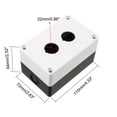 thumbnail image 2 of Push Button Switch Control Station Box 22mm 2 Button Holes Waterproof, 2 of 4