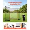thumbnail image 3 of KFFKFF Hockey and Lacrosse Goal Backstop, 12x9 ft Lacrosse Net with Extended Coverage, Quick Easy Setup Complete Accessories Training Net, Backyard Lacrosse Equipment, 3 of 9