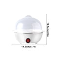 thumbnail image 3 of Egg Cooker, Staron 2026 Mini Multifunctional Electric Egg Boiler, Stainless Steel Double Layer Steamer for Hard Soft Boiled Eggs Breakfast Kitchen Appliance, White, 3 of 6