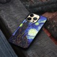 thumbnail image 4 of FINCIBO Soft Rubber Protector Cover Case for Apple iPhone 14 Pro 6.1" 2022, The Starry Night Van Gogh, 4 of 5