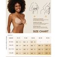 thumbnail image 4 of SHAR Sticky Bra, Breathable Strapless Bra Backless Push Up Adhesive Bra For Women Size: B, 4 of 5